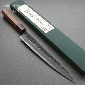 堺孝行 包丁 筋引 240mm 筋引き 33層ダマスカス V金10号 ステンレス 槌