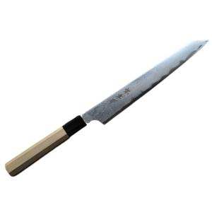 堺孝行 包丁 柳刃 1尺3寸 390mm 安来白二鋼 特上 水牛柄 日本製 和包丁