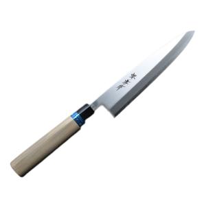 堺孝行　出刃包丁　銀三7寸　21cm 新品 堺孝行《銀三鋼割込み黒檀柄仕様》剣型柳刃（飛燕型・両刃仕様）270 mm