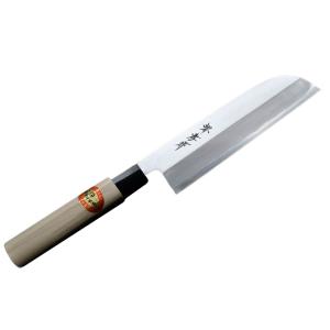 堺孝行 包丁 薄刃 6寸 180mm 安来鋼 改良霞研 口輪プラスチック柄 日本