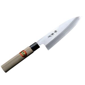 堺孝行 包丁 舟行出刃 7寸 210mm 安来白三鋼 本霞研 水牛柄 日本製 和
