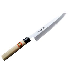 堺孝行 包丁 出刃 8寸 240mm 水本焼 安来本焼青二鋼 黒丹八角柄 青紙2