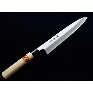 堺孝行 包丁 出刃 5寸 150mm 安来青二鋼 黒丹八角柄 青紙2号 日本製 和