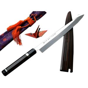 堺孝行 銀龍SW鋼本焼 剣型柳刃 Ginryu_300mm(先丸蛸引) : KIKO JAPAN