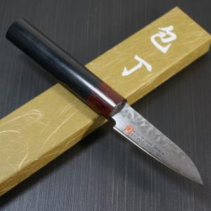 包丁 パーリングナイフ 76mm 33層ダマスカス V金10号 コバルト合金 ステンレス 槌目 SETOカトラリー 鋭い切れ味永続き 日本製 I-0|discovery-shop