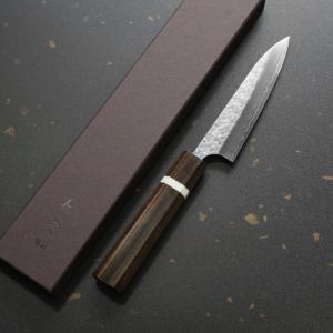 佐治武士作 VG10有色ダマスカス鋼 ペティ包丁 130mm デザート