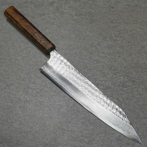 堺刃物　洋出刃　包丁　8寸　全鋼　日本鋼 堺孝行 包丁 洋出刃 8寸 240mm 日本鋼 POM樹脂柄 ツバ付 日本製 : 一心