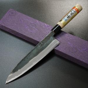 包丁 ペティナイフ 安来鋼白紙２号 120mm 朴プラ柄 ペティ ② 包丁 ペティナイフ 安来鋼白紙2号 120mm 朴プラ柄 ペティ ②