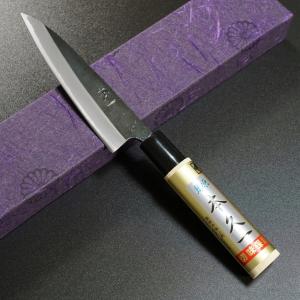 佐治作 包丁 菜切 VG10 ダマスカス 黒染め 165mm エンジュ 八角柄 越前