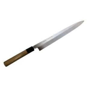 堺孝行 包丁 柳刃 8寸 240mm 安来白三鋼 霞研 水牛柄 日本製 和包丁