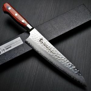 包丁 牛刀 210mm 33層ダマスカス V金10号 ステンレス 堺孝行 日本製 鋭い切れ味永続き プロ仕様｜discovery-shop