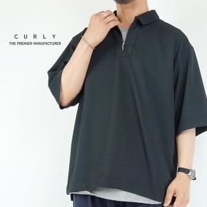 ハーフジップポロシャツ　カーリー　CURLY　HALF ZIP POLO SHIRT｜discovery2008