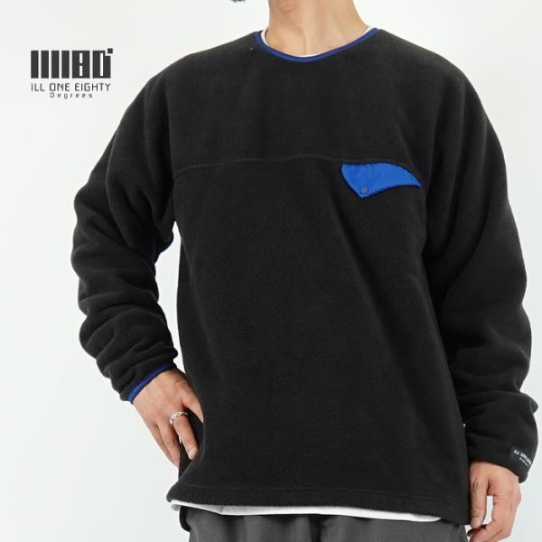 フリースクルーネック　イルワンエイティ　ILL ONE EIGHTY　LW FLEECE CREW-...