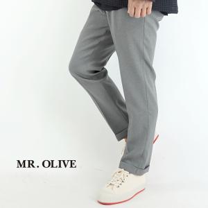 ミスターオリーブ　レトロツイルスタプレテーパードパンツ　MR.OLIVE　RETRO TWILL STA-PREEST TAPERED PANTS