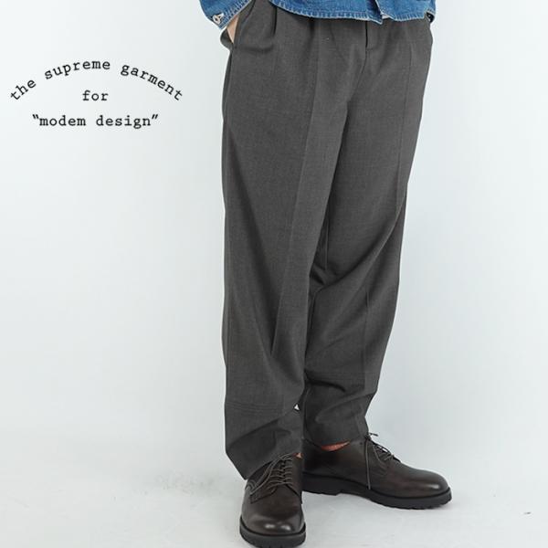 モデムデザイン　タックイージーパンツ　T/R Tuck Easy Pants　ワイドパンツ