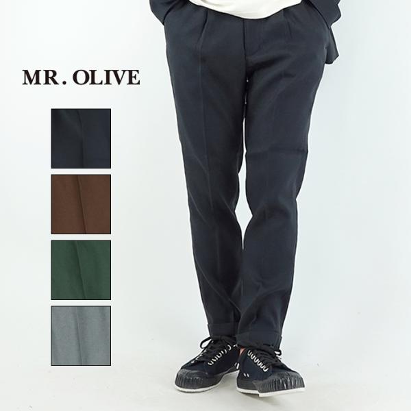 ミスターオリーブ MR.OLIVE レトロツイルスタプレテーパードイージーパンツ RETRO TWI...