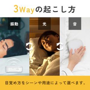 【テレビ紹介】 目覚まし時計 光 振動 音 H...の詳細画像3