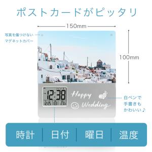目覚まし時計 録音機能付き フォトフレーム 時...の詳細画像4