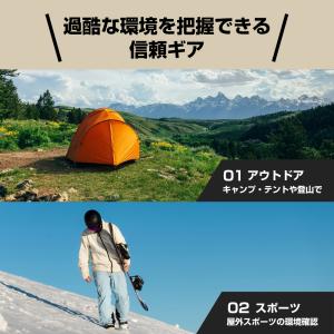 sology ポータブル温湿度計 電池不要 日...の詳細画像4