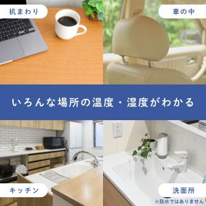 温度計 湿度計 シュクレ・ミニ 小型 軽量 マ...の詳細画像2