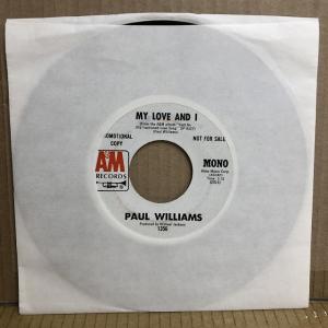 PAUL WILLIAMS / MY LOVE AND I (1356)｜diskunion-kannai