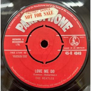 BEATLES / LOVE ME DO/P.S I LOVE YOU (UK-ORIGINAL / RED PARLOPHONE / FACTORY SAMPLE)