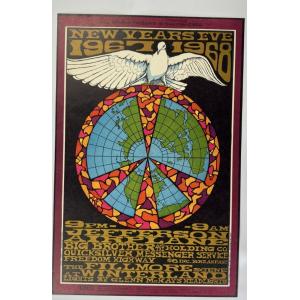 【SALE】 期間限定20%OFF!! ヴィンテージ・ポスター BONNIE MACLEAN / WINTERLAND 1967.12.31-1968.1.1