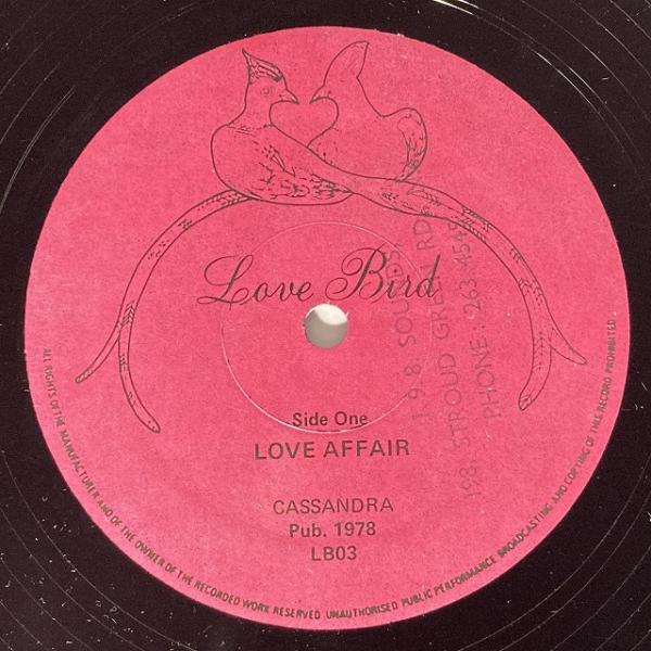CASSANDRA / LOVE AFFAIR (12インチシングル)