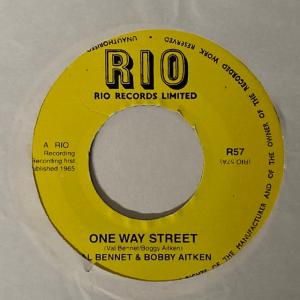 VAL BENNET& BOBBY AITKEN / ONE WAY STREET / SCABADUGA (7インチシングル)