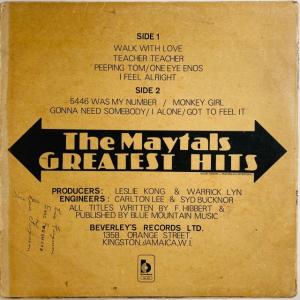 MAYTALS / GREATEST HITS...の詳細画像1