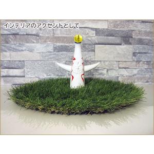 リアル人工芝 芝生マット 円形 直径40cm(...の詳細画像2