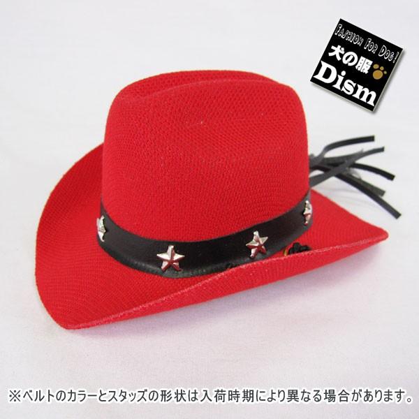 カウボーイハット レッド 犬の帽子
