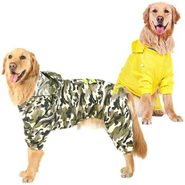 犬 ビッグサイズ レインコート（中型犬 大型犬用）柴犬 コーギー ゴールデンレトリバー ラブラドール...
