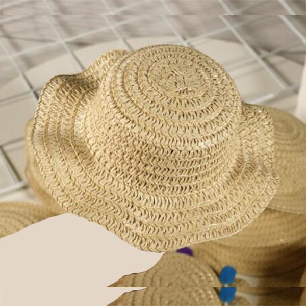 犬の帽子（大）麦わら帽子 スラウチハット ストローハット 犬用 カウボーイハット アクセサリー