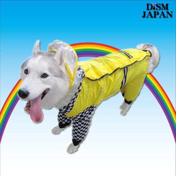 犬服 中型犬 大型犬用 レインコート フルカバー / シベリアンハスキー 柴犬 コーギー ゴールデン...