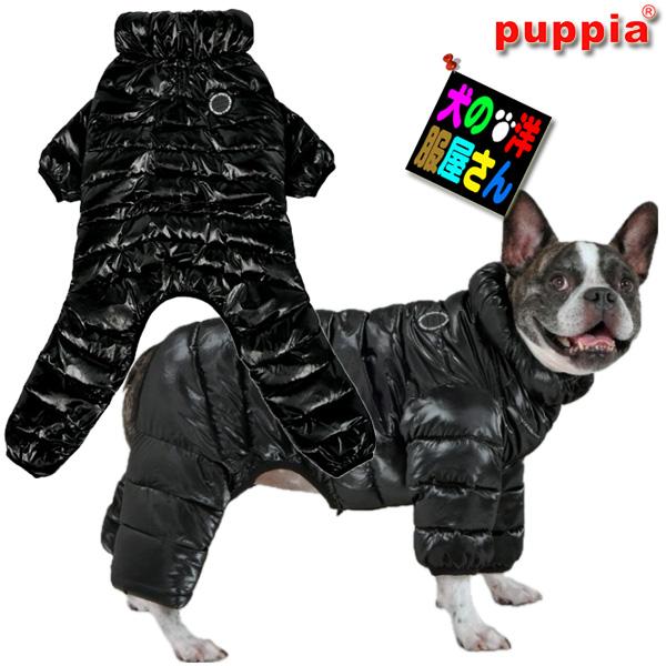 犬服 PUPPIA ラグジュアリーオールインワン グロッシーS M Lサイズ（小型犬用）防寒着 秋冬...