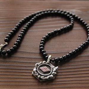 戦国武将 ネックレス メンズ アクセサリー 武田菱  武田信玄 天然石 シルバー925 ペンダント ...