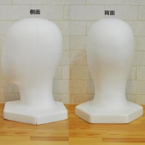 マネキンヘッド 頭 発泡スチロール製 ブラック...の詳細画像1