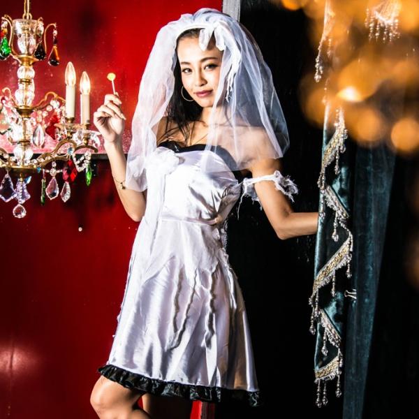 レディース ゾンビ ウェディング costume(コスチューム) スプラッターブライド/全1色 (ヴ...