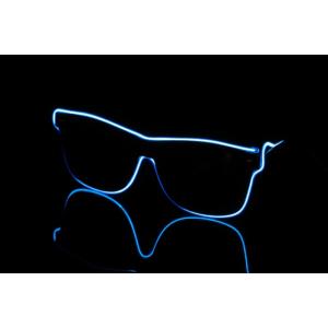 光る サングラス メガネ レディースcostume(コスチューム) ELEX光るラインサングラス 青...