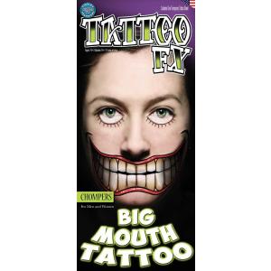 イベント タトゥーシール costume(コスチューム) ビッグマウスタトゥー(Chompers)/...