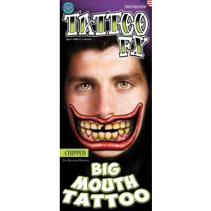 イベント タトゥーシール costume(コスチューム) ビッグマウスタトゥー(Chipped)/全...