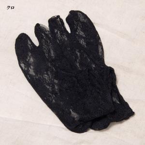 足袋ソックス 靴下 白 黒 ストレッチ レース...の詳細画像2