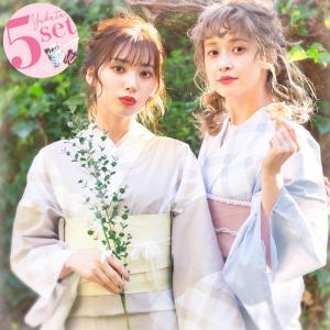 浴衣 セット レディース 浴衣セット （ゆかた 作り帯