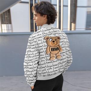 デニムジャケット ロゴ 刺繍 Gジャン ジャケット バックプリント