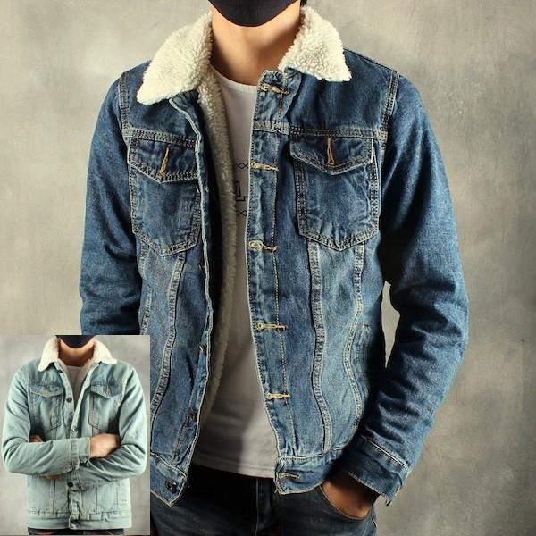 Gジャン デニム デニムジャケット フリース アウター ジャケット コート カジュアルジャケット 暖...