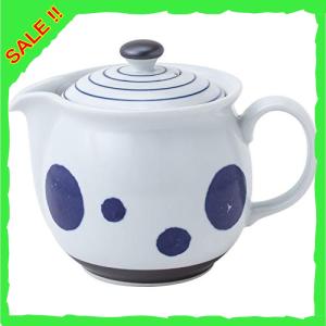 西海陶器 波佐見焼 ナイス ポット 急須 丸紋ライン スーパー ステンレス 茶こし付 450 ml ...