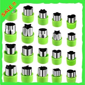 Joyoldelf クッキー 型 型抜き お弁当 キャラ弁 グッズ のりパンチ 果物 野菜カッター 星 おにぎり 型 20個セット