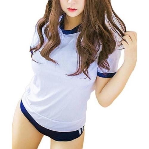 体操服 コスプレ セクシー ブルマ 萌え 半袖 女子高生 体操着 衣装 コスチューム 仮装 お得な３...