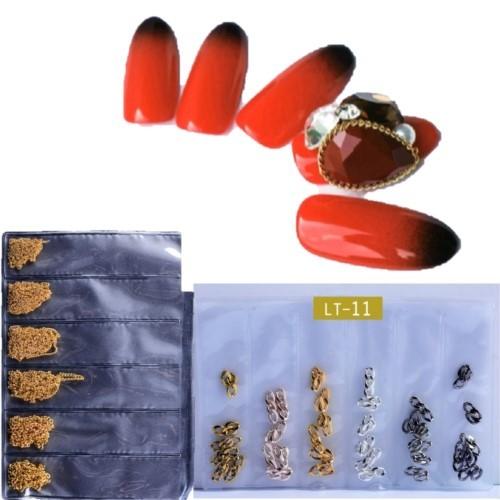 art-017 ネイルパーツ　チェーン　セット　ネイルアート　セルフネイル　ギャルネイル　ポイントア...